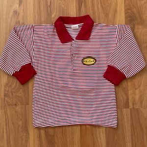 Long sleeve striped polo shirt 4T
